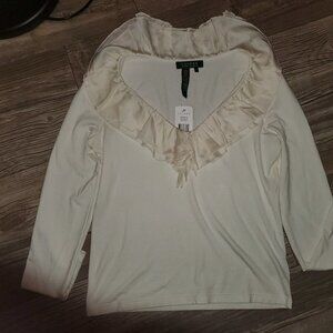 Ralph Lauren Northernlights White Dressy Blouse🎰